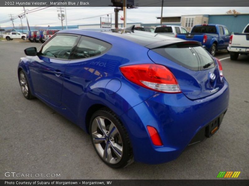 Marathon Blue / Black 2012 Hyundai Veloster