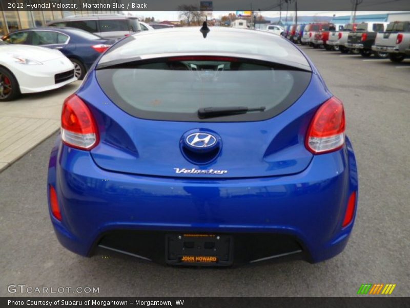 Marathon Blue / Black 2012 Hyundai Veloster