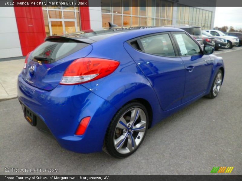 Marathon Blue / Black 2012 Hyundai Veloster