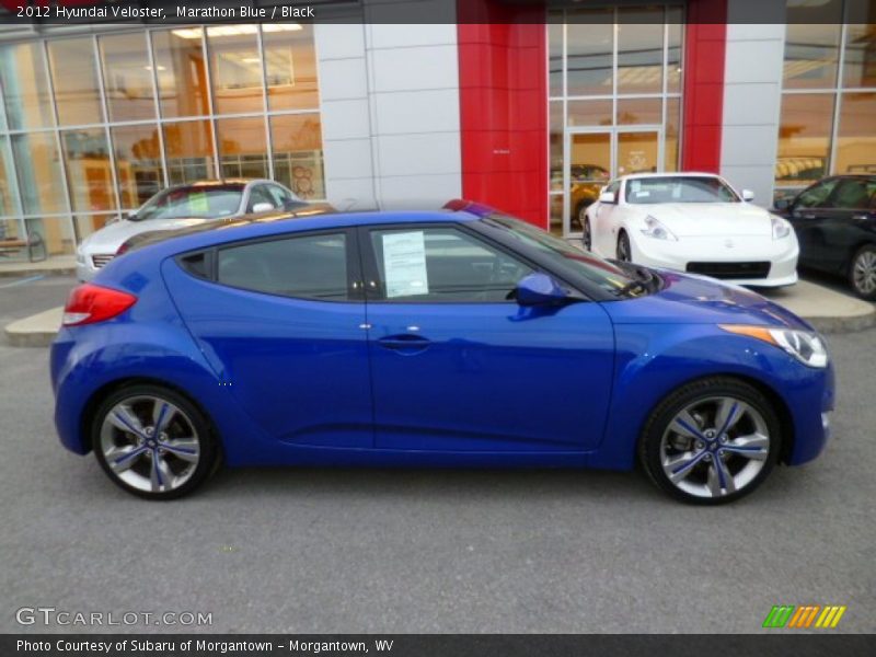 Marathon Blue / Black 2012 Hyundai Veloster