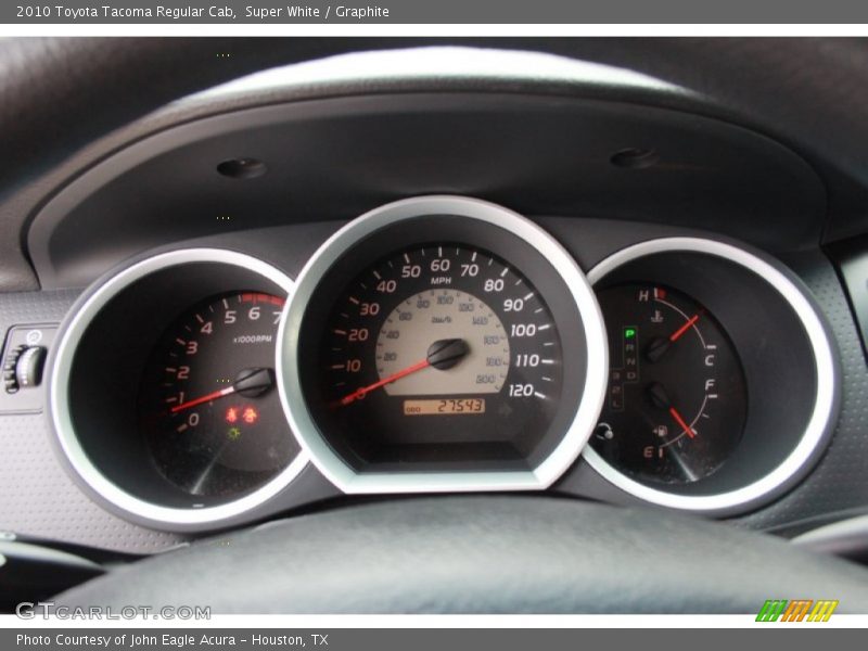 Super White / Graphite 2010 Toyota Tacoma Regular Cab