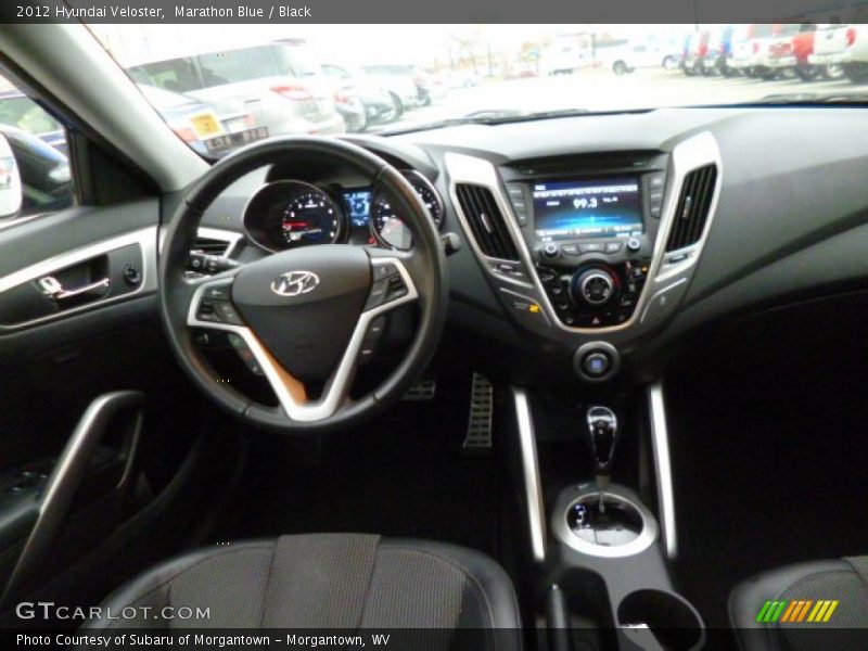 Marathon Blue / Black 2012 Hyundai Veloster
