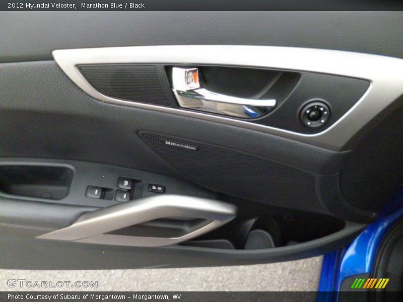 Marathon Blue / Black 2012 Hyundai Veloster