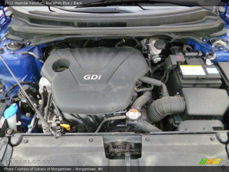Marathon Blue / Black 2012 Hyundai Veloster