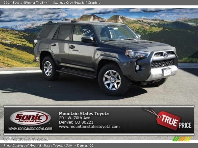 Magnetic Gray Metallic / Graphite 2014 Toyota 4Runner Trail 4x4