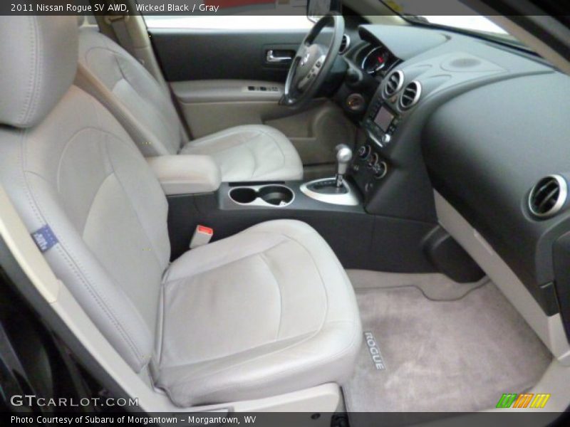 Wicked Black / Gray 2011 Nissan Rogue SV AWD