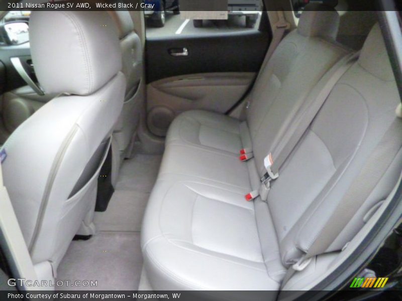 Wicked Black / Gray 2011 Nissan Rogue SV AWD