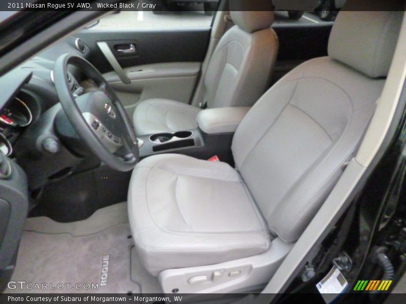 Wicked Black / Gray 2011 Nissan Rogue SV AWD