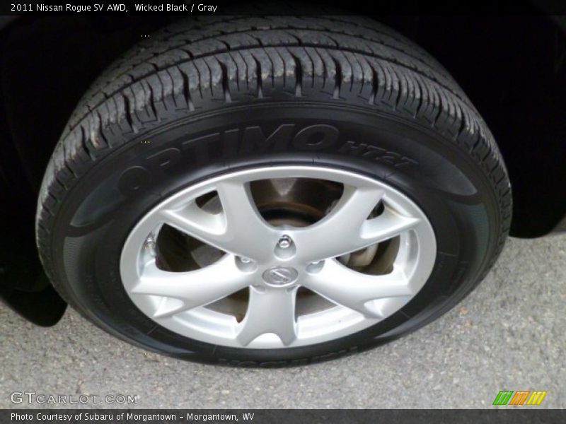 Wicked Black / Gray 2011 Nissan Rogue SV AWD