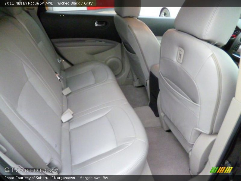 Wicked Black / Gray 2011 Nissan Rogue SV AWD