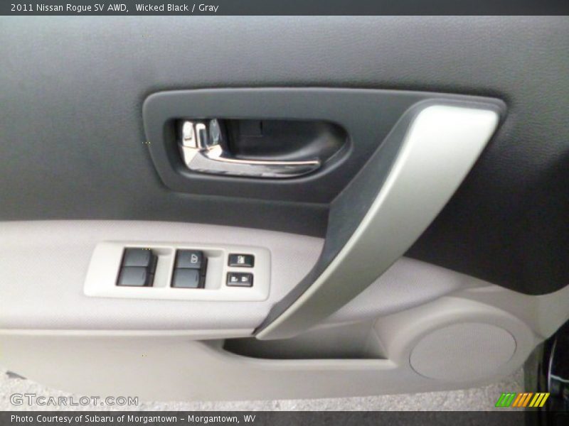 Wicked Black / Gray 2011 Nissan Rogue SV AWD