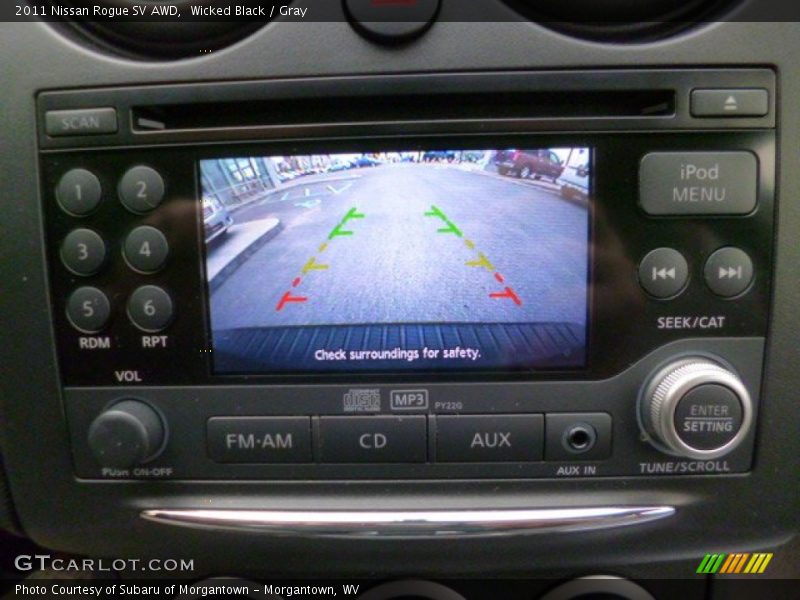 Wicked Black / Gray 2011 Nissan Rogue SV AWD