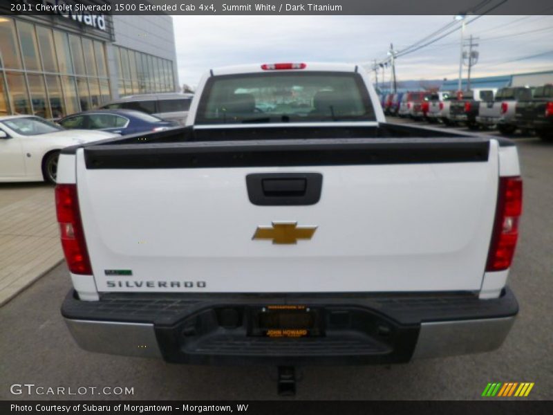 Summit White / Dark Titanium 2011 Chevrolet Silverado 1500 Extended Cab 4x4