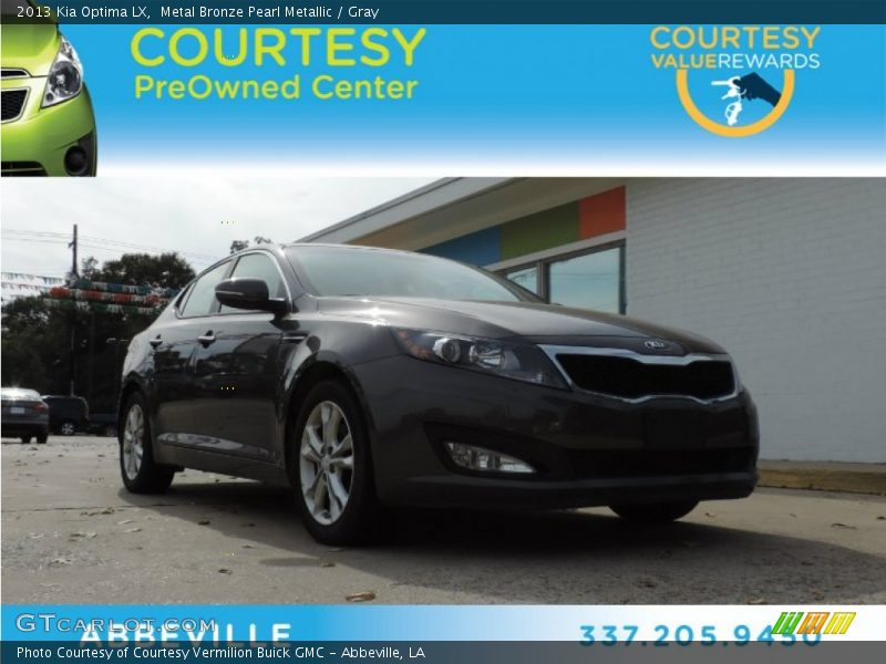 Metal Bronze Pearl Metallic / Gray 2013 Kia Optima LX