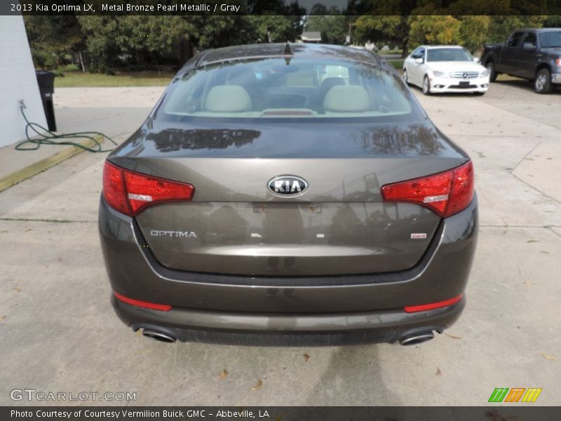 Metal Bronze Pearl Metallic / Gray 2013 Kia Optima LX