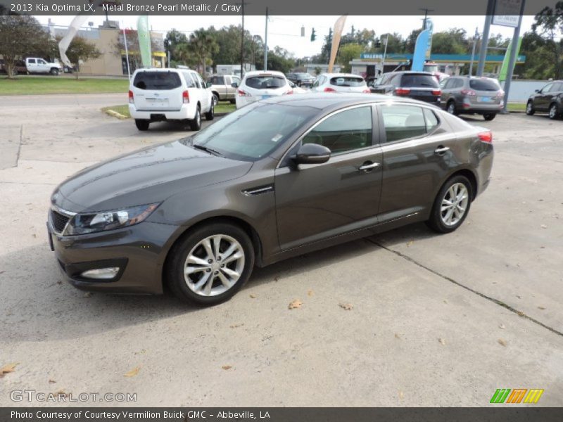 Metal Bronze Pearl Metallic / Gray 2013 Kia Optima LX