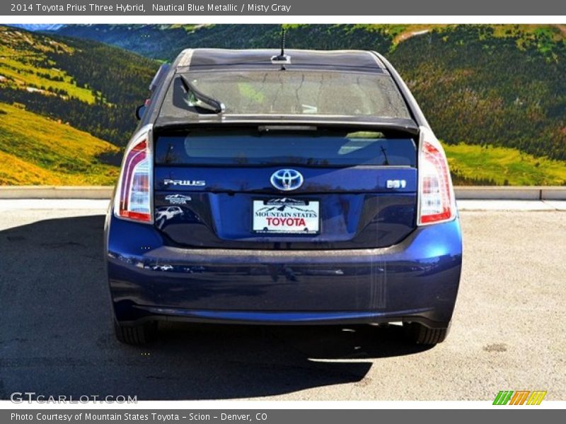 Nautical Blue Metallic / Misty Gray 2014 Toyota Prius Three Hybrid