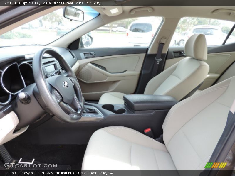 Metal Bronze Pearl Metallic / Gray 2013 Kia Optima LX