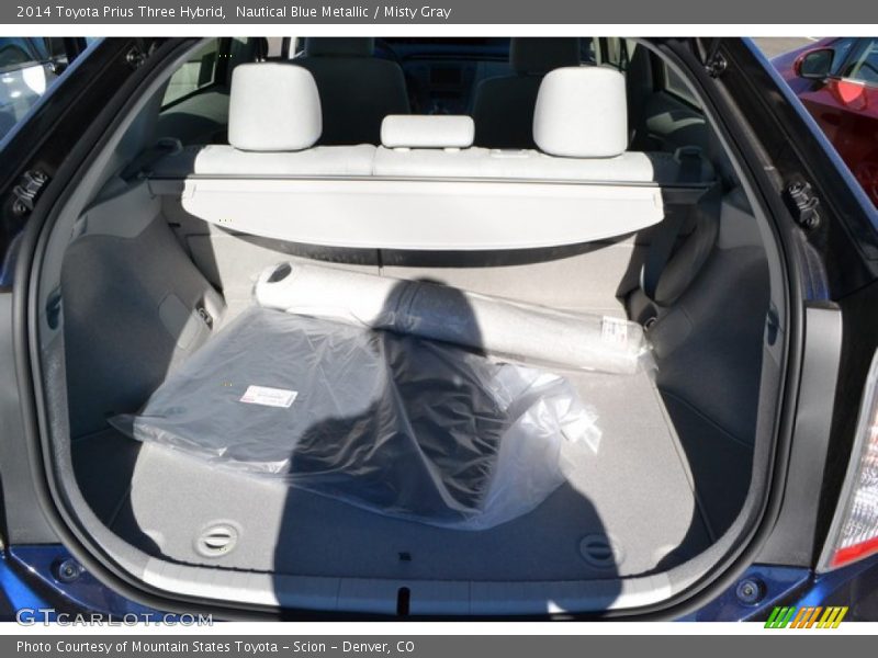 Nautical Blue Metallic / Misty Gray 2014 Toyota Prius Three Hybrid