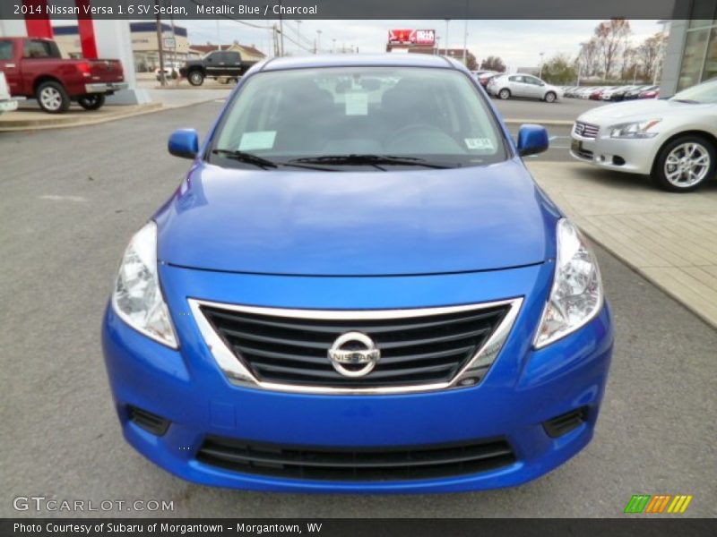 Metallic Blue / Charcoal 2014 Nissan Versa 1.6 SV Sedan