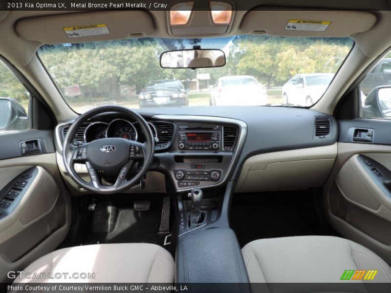 Metal Bronze Pearl Metallic / Gray 2013 Kia Optima LX