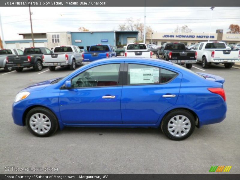 Metallic Blue / Charcoal 2014 Nissan Versa 1.6 SV Sedan