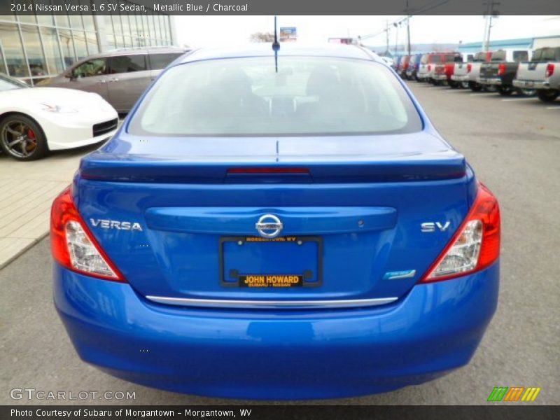 Metallic Blue / Charcoal 2014 Nissan Versa 1.6 SV Sedan