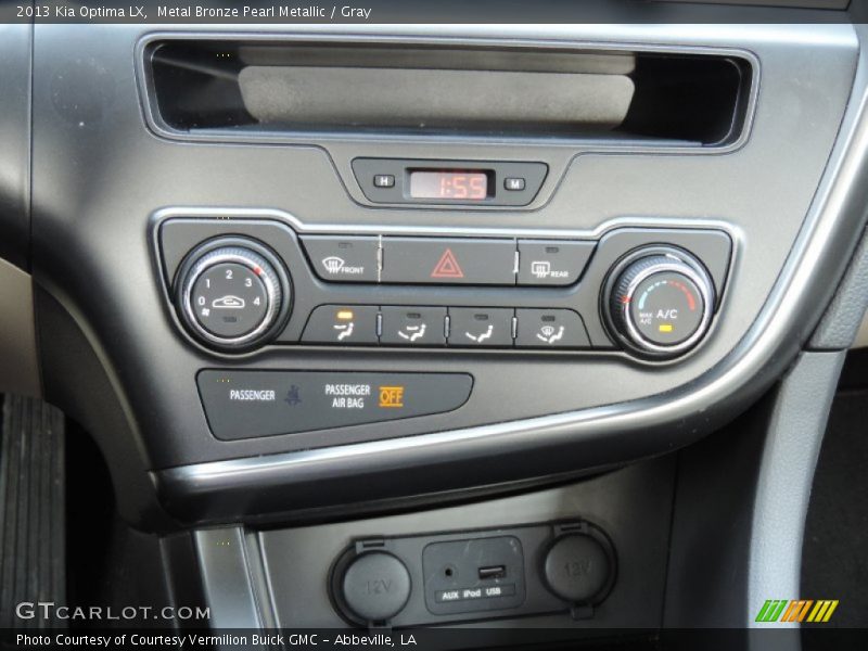 Metal Bronze Pearl Metallic / Gray 2013 Kia Optima LX