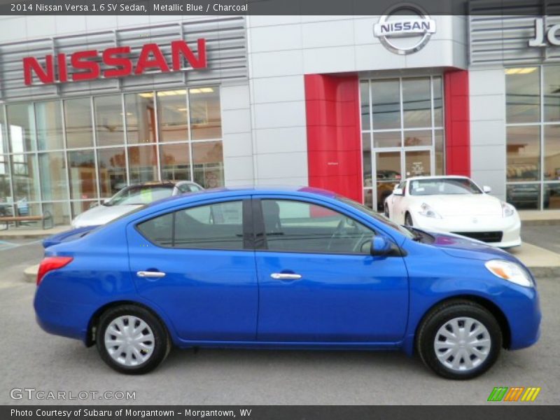 Metallic Blue / Charcoal 2014 Nissan Versa 1.6 SV Sedan