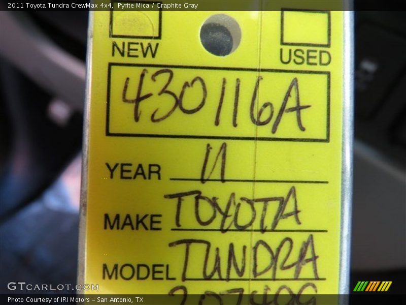 Pyrite Mica / Graphite Gray 2011 Toyota Tundra CrewMax 4x4