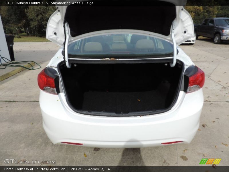 Shimmering White / Beige 2013 Hyundai Elantra GLS