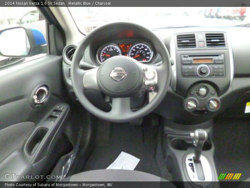 Metallic Blue / Charcoal 2014 Nissan Versa 1.6 SV Sedan