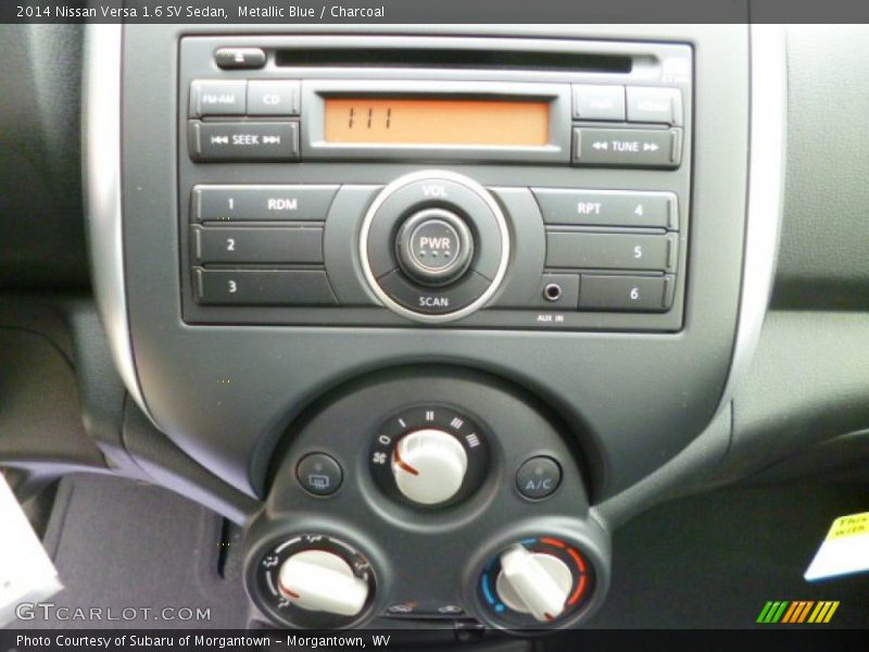 Metallic Blue / Charcoal 2014 Nissan Versa 1.6 SV Sedan