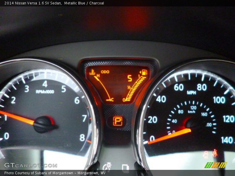 Metallic Blue / Charcoal 2014 Nissan Versa 1.6 SV Sedan