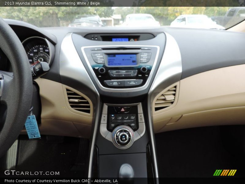 Shimmering White / Beige 2013 Hyundai Elantra GLS