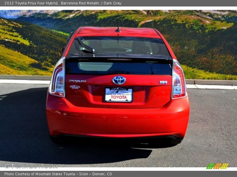 Barcelona Red Metallic / Dark Gray 2013 Toyota Prius Four Hybrid