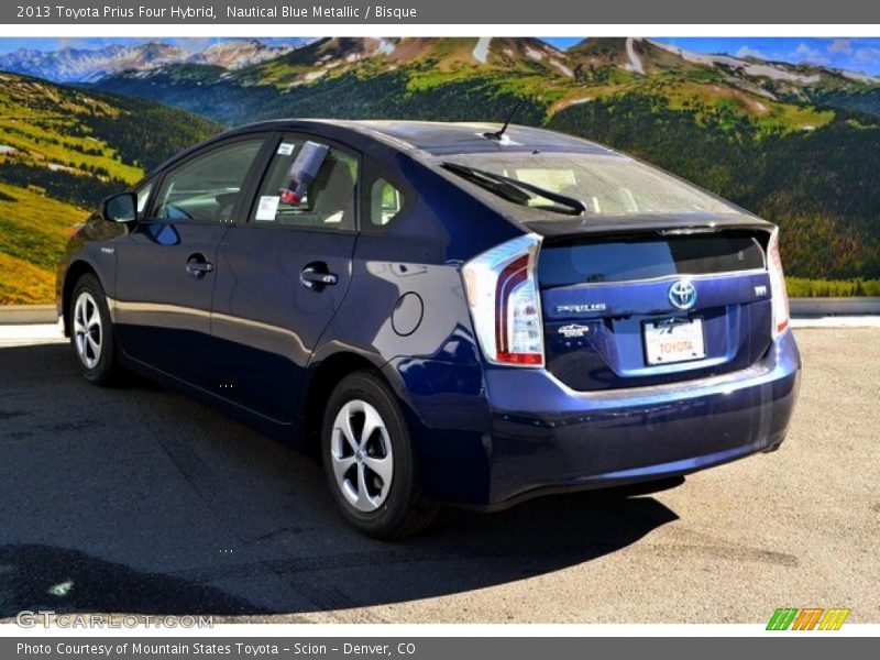 Nautical Blue Metallic / Bisque 2013 Toyota Prius Four Hybrid