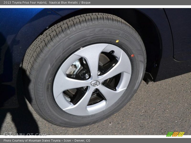 Nautical Blue Metallic / Bisque 2013 Toyota Prius Four Hybrid
