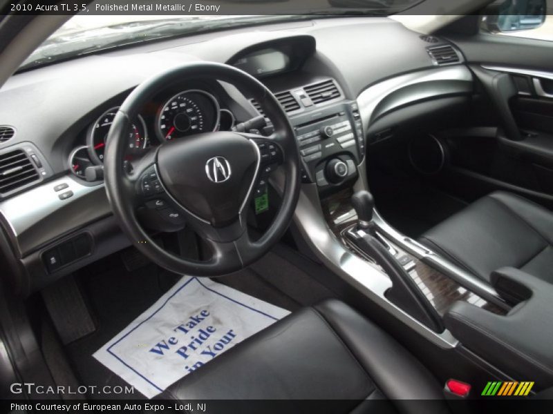 Polished Metal Metallic / Ebony 2010 Acura TL 3.5