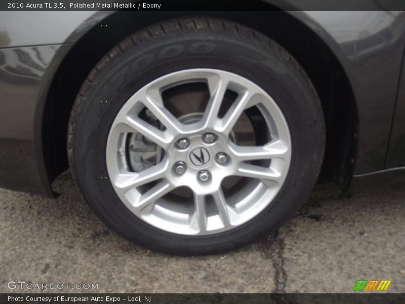 Polished Metal Metallic / Ebony 2010 Acura TL 3.5