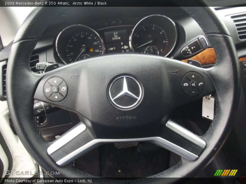 Arctic White / Black 2009 Mercedes-Benz R 350 4Matic