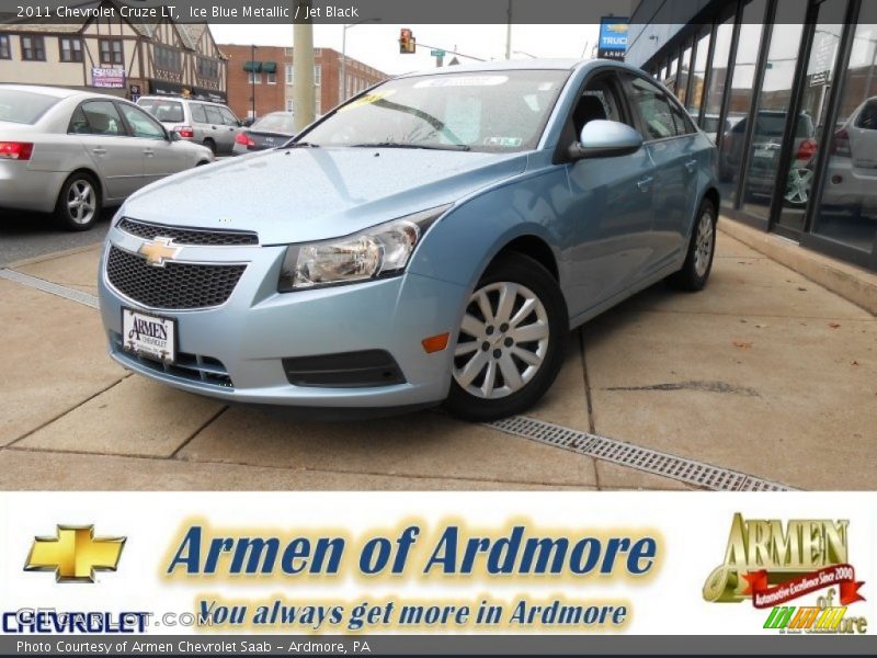 Ice Blue Metallic / Jet Black 2011 Chevrolet Cruze LT