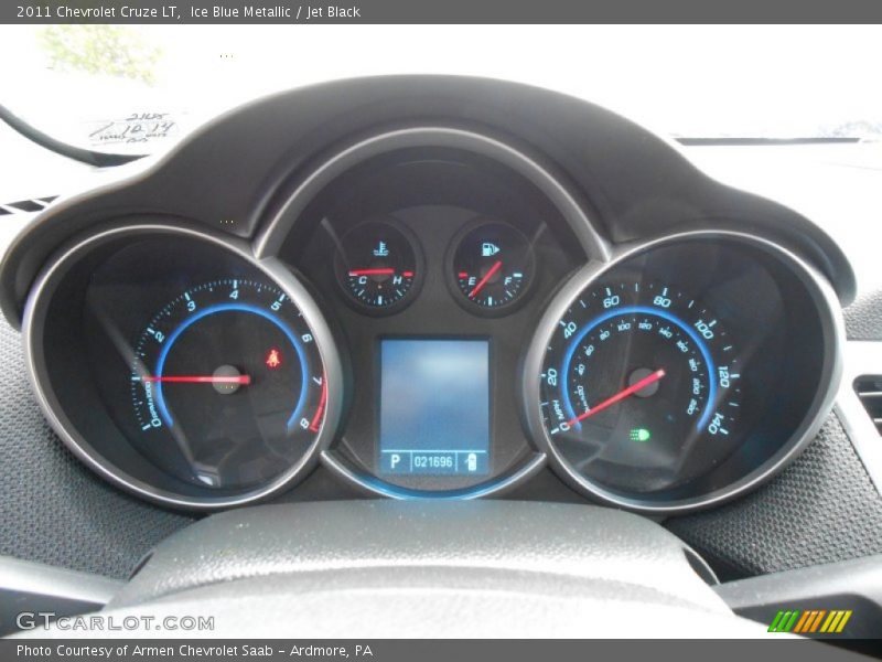 Ice Blue Metallic / Jet Black 2011 Chevrolet Cruze LT
