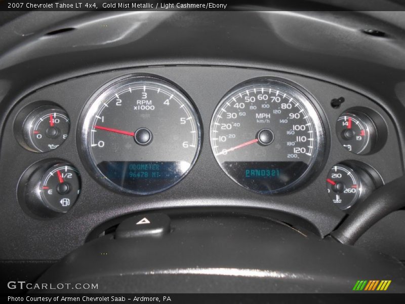 Gold Mist Metallic / Light Cashmere/Ebony 2007 Chevrolet Tahoe LT 4x4