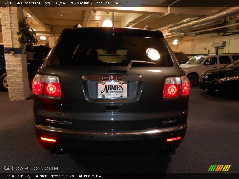 Cyber Gray Metallic / Light Titanium 2011 GMC Acadia SLT AWD