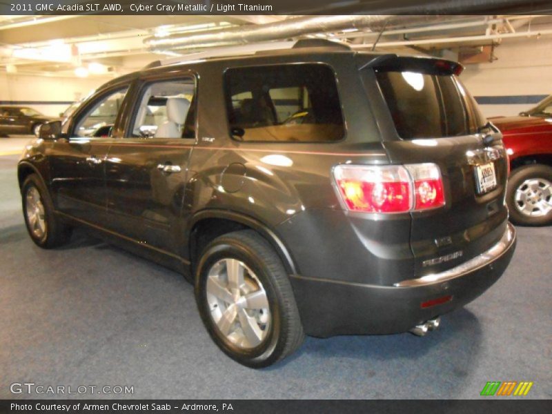 Cyber Gray Metallic / Light Titanium 2011 GMC Acadia SLT AWD