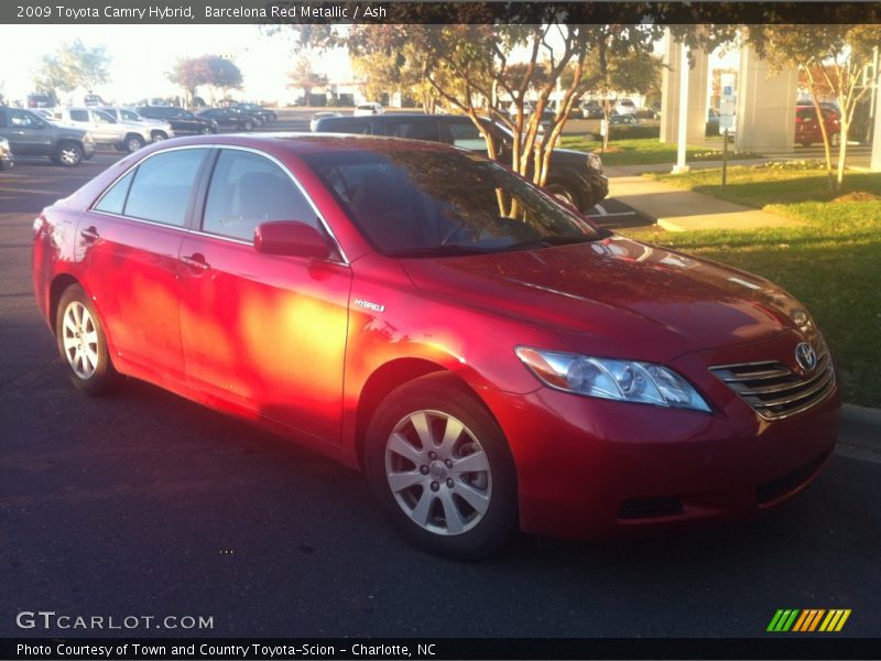 Barcelona Red Metallic / Ash 2009 Toyota Camry Hybrid