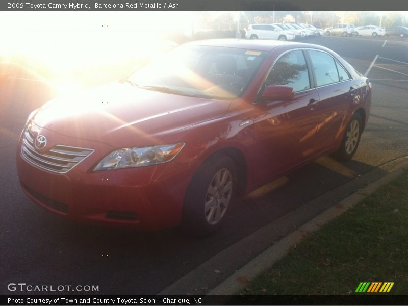 Barcelona Red Metallic / Ash 2009 Toyota Camry Hybrid