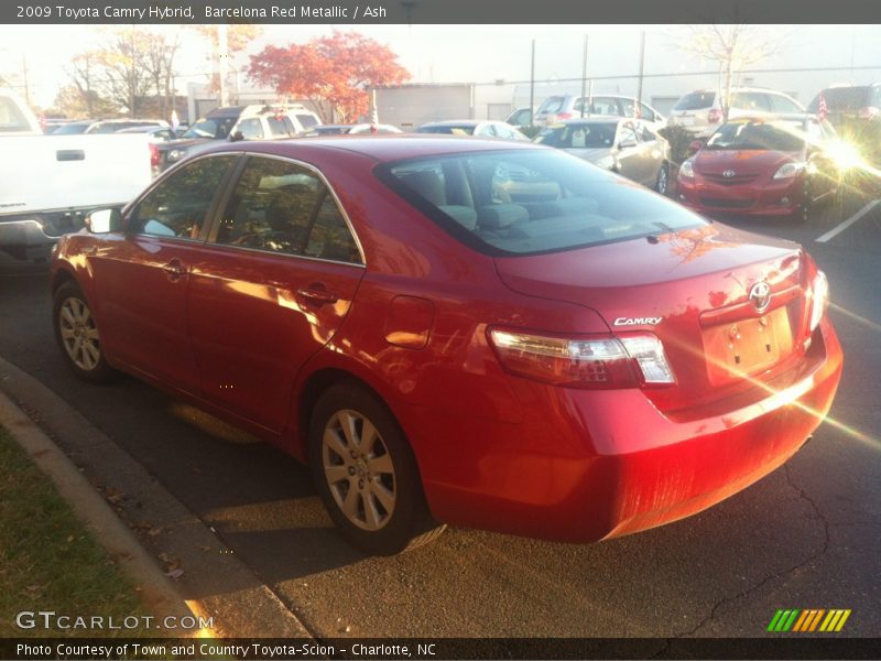 Barcelona Red Metallic / Ash 2009 Toyota Camry Hybrid