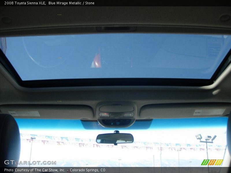 Blue Mirage Metallic / Stone 2008 Toyota Sienna XLE